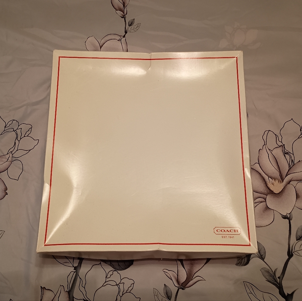 Coach Cream/ Off-White Large Gift Storage Box